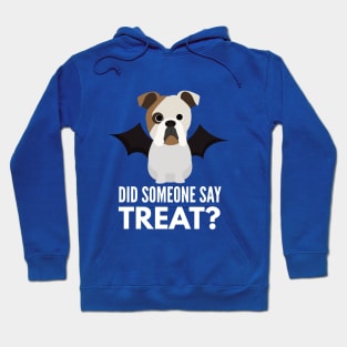 English Bulldog Halloween Trick or Treat Hoodie